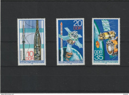 RDA 1978 ESPACE INTERKOSMOS Yvert 1980-1982 NEUF** MNH Cote 2,10 Euros - Nuovi