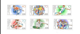 DF79 - TIMBRES POSTE DDR - TENNIS DE TABLE - TIR A LA CORDE - HANDBALL - ATHLETISME - Autres & Non Classés