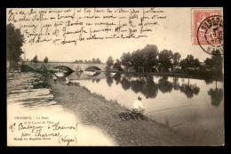 88 - CHARMES-SUR-MOSELLE - LE PONT ET LE CANAL DE L'EST - PECHE A LA LIGNE - Charmes