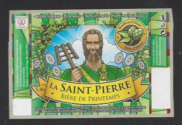 Etiquette De Bière De Printemps  -  Brasserie  De Saint Pierre  à  Saint Pierre  (67) - Cerveza