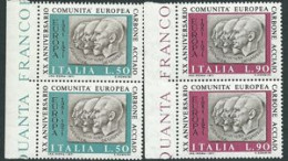 Italia 1971; Ventennale Della CECA Serie Completa : Coppie Di Bordo A Sinistra. - 1971-80: Mint/hinged