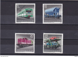 RDA 1979 TRAINS Yvert 2079-2082, Michel 2414-2417 NEUF** MNH - Ungebraucht