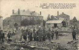 Blesmes - Bataille De La Marne - Un Poste De Réservistes Dans Les Ruines "animés" - Autres & Non Classés
