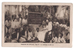 MISSION DE CEYLAN - Sri Lanka - Série IV - Le Catéchisme En Plein Air - Missionnaires Oblats - Animée - Sri Lanka (Ceilán)