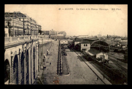 ALGERIE - ALGER - LA GARE DE CHEMIN DE FER ET LA RAMPE MARENGO - Algerien