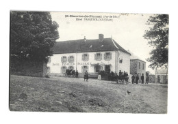 CPA Animée Calèche Personnes Saint Maurice De Pionsat (Puy De Dôme) Hôtel  Pasquier Duludaix - Andere & Zonder Classificatie