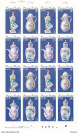 RDA 1979 PORCELAINES DE MEISSEN 2 FEUILLES Yvert 2127-2134, Michel 2464-2471 NEUF** MNH Cote  Mi 110 Euros - Unused Stamps