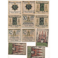 NOTGELD - ALTONA - 2 Series + VARIANTE - 19 Different Notes - RARE - 1921 (A039) - [11] Emissions Locales