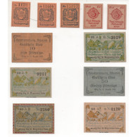 NOTGELD - ALTUSRIED - 11 Different Notes - 1918-1920 (A042) - [11] Emissions Locales