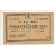 NOTGELD - AMORBACH - 100.000 Mark - 1923 (A046) - [11] Local Banknote Issues