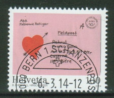 Suisse // Schweiz// Switzerland// 2014  // Lettre D'amour Passionnée No. 1495 - Gebruikt