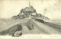 50  LE MONT SAINT MICHEL - COTE SUD, VUE PRISE DE LA DIGUE (ref 9790) - Le Mont Saint Michel