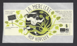 Etiquette De Bière Hop Hercule  -  Brasserie La Mercière  à  Cosswiller  (67) - Birra