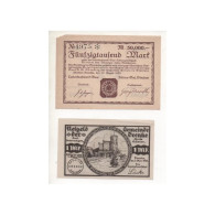 NOTGELD - DIETFURT - 2 Different Notes - 50,000 Mark & 1 Mark (D030) - Lokale Ausgaben