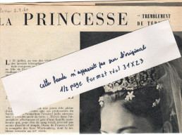 Extrait De La Vie: 3  Pages,5 Photos :la Princesse Diane Comtesse De Paris épouse Carl De Wurtemberg 1960, Format 30x23 - 1950 à Nos Jours