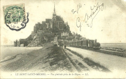 50  LE MONT SAINT MICHEL - VUE GENERALE PRISE DE LA DIGUE (ref 9788) - Le Mont Saint Michel