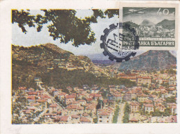 Carte Maximum Bulgarie 1948 Foire De Plovdiv - FDC