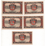 NOTGELD - ALBERSDORF Bad - 5 Notes - Without Star (A023) - Lokale Ausgaben