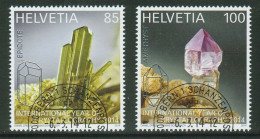 Suisse // Schweiz// Switzerland// 2014  //Année Internationale De La Cristallographie Oblitéré 1er Jour  No. 1499-1500 - Used Stamps