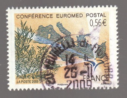 FRANCE 2009 CONFERENCE EUROMED POSTAL YT 4422 OBLITERE A DATE - Gebruikt