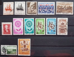 Italia 1964 - Lot De 13 Timbres Oblitérés - Serie Di 13 Francoboli Usati - 1961-70: Marcofilie