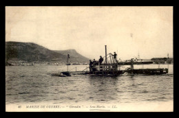 BATEAUX DE GUERRE - SOUS-MARIN "GIRONDIN" - Warships