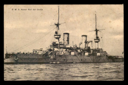 BATEAUX DE GUERRE - ALLEMAGNE - S.M.S. KAISER KARL DER GROSSE - DEUTCHLAND - Warships