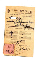 Recepissé Cachet Avranches - Documents Of Postal Services