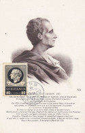 Carte Maximum Bulgarie 1956 Montesquieu Littérature Writer - FDC