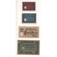 NOTGELD - ARNSTADT - 4 Different Notes - 10 & 25 & 50 Pfennig - 1920 (A062) - Lokale Ausgaben