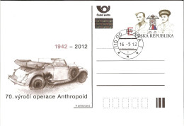 CDV 146 Czech Republic Operation Anthropoid 2012 Car Hologram WW2 - Ansichtskarten