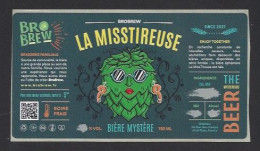 Etiquette De Bière  Mystère  -  La Misstireuse  -  Brasserie BroBrew  à  Russ  (67) - Bier