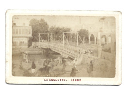 Photo Ancienne Sur Carton La Goulette Le Port - Lieux