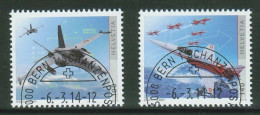 Suisse /Schweiz/Svizzera/Switzerland  // 2014 // 100 Ans Des Forces Aériennes Suisses No. 1493-1494 - Usados