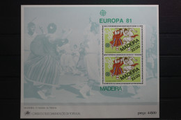 Portugal Madeira Block 2 Mit 70 Postfrisch #UQ544 - Madère