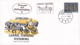 Denmark Red Barnet 'Save The Child' Sonderstempel 'Gammel Torvedag' Brotype SVENDBORG 1988 Cover Brief Lettre Kuglepost - Storia Postale