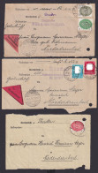 Deutsches Reich 3 Dienst Nachnahme Belege Daaden Niederdreisbach Via Biersdorf - Covers & Documents