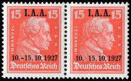 Deutsches Reich, 1927, 408, 408 I, Postfrisch, Paar - Altri & Non Classificati