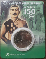 Kazakhstan 100 Tengi, 2021 K. Munaitpasov On UC184 Card - Kazachstan