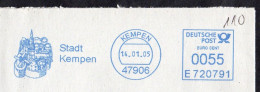 BRD 2005 Brief/ Letter, Absenderfreistempel  47906 Stadt Kempen, Stadtmauer, Kirche - Máquinas Franqueo (EMA)