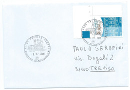 Italia 2008 ; Bicentenario Della Borsa Italiana Su Francobollo D' Angolo ; FDC Treviso Centro - 2001-10: Marcophilie