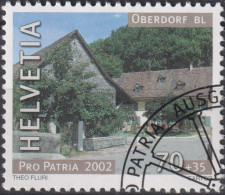 2002 Schweiz Pro Patria, Oberdorf BL ⵙ Zum:CH B276, Mi:CH 1790, Yt:CH 1714 - Gebruikt