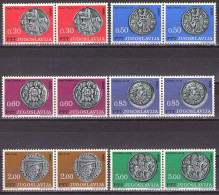 Yugoslavia 1966 - Art, Medieval Coins - Mi 1191-1196 - MNH**VF - Ongebruikt