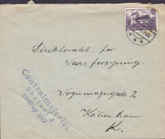 Denmark Centralmejeriet Skotvej 2, ORDRUP Brotype CHARLOTTENLUND 1945 Cover Brief Lettre Church Kirche Eglise Stamp - Briefe U. Dokumente