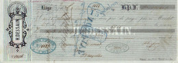 LIEGE 1857 - Mandat De H. DESSAIN Editeur-imprimeur à Monsieur A. DEMAT Libraire à BRUXELLES - 1800 – 1899