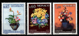 Monaco 1973 - Mi.Nr. 1104 - 1106 - Postfrisch MNH - Blumen Flowers - Sonstige & Ohne Zuordnung