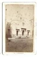 Photo Ancienne Sur Carton Alger La Synagogue - Places