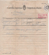 ARGENTINA TELEGRAMA BUENOS AIRES SUC CABILDO 1935 - Telecom