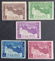 Belgie 1927 Obp-249/253 MH - Scharnier - Nuevos