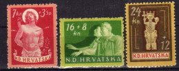 Kroatien (NDH) 1944 Mi 154-156 * [270816XVI] - Croatia